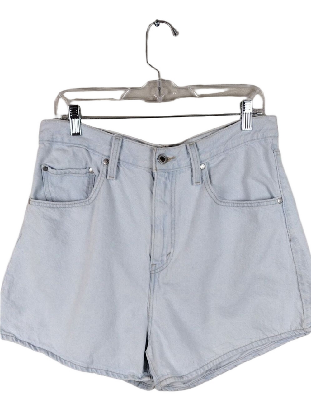Levi Strauss Silver Tab Vintage Blue Light Wash High Rise Five Pocket Jean Short